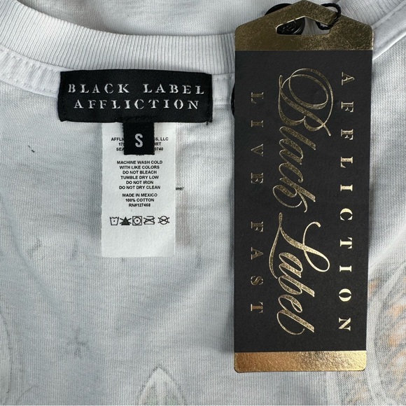 Affliction Black Label Men's Short Sleeve Graphic T-shirt - Size: Small-NWT - Picture 13 of 14
